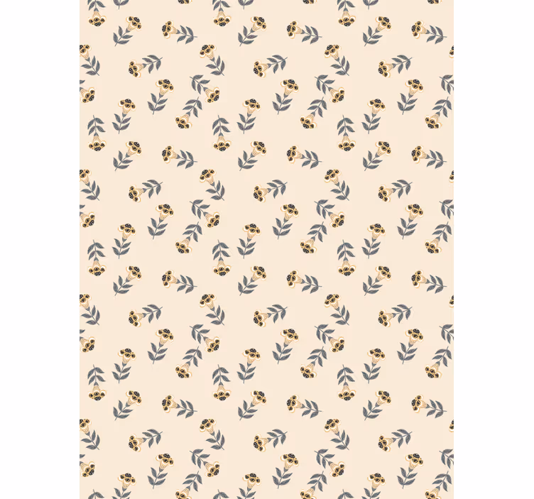 Flower wallpaper with beautiful delicate polish flowers - TenStickers