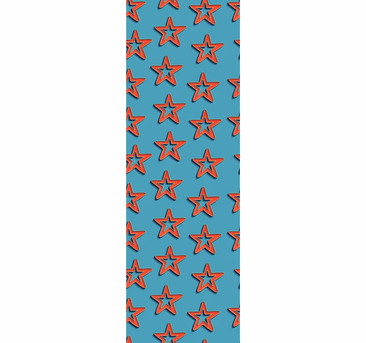 Bedroom wallpaper with retro stars abstract design - TenStickers