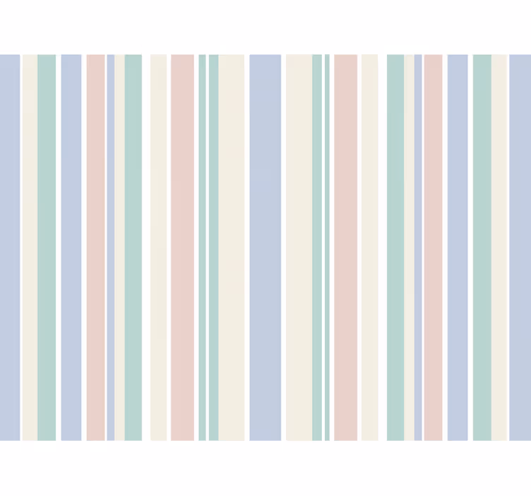 Vertical stripe wallpaper light pastel stripes - TenStickers