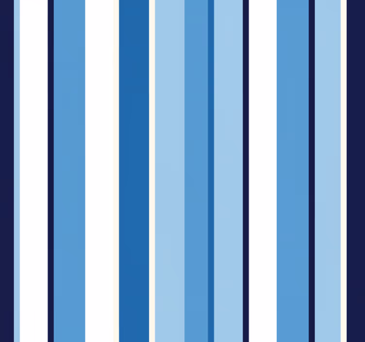 Vertical stripe wallpaper in light and dark blue - TenStickers