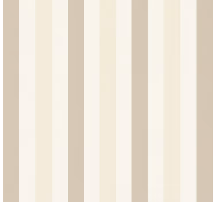 Vertical stripe wallpaper in cream color stripes - TenStickers