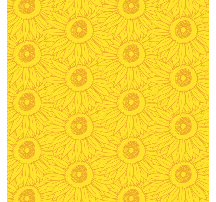 Light sunflower shades yellow wallpaper - TenStickers