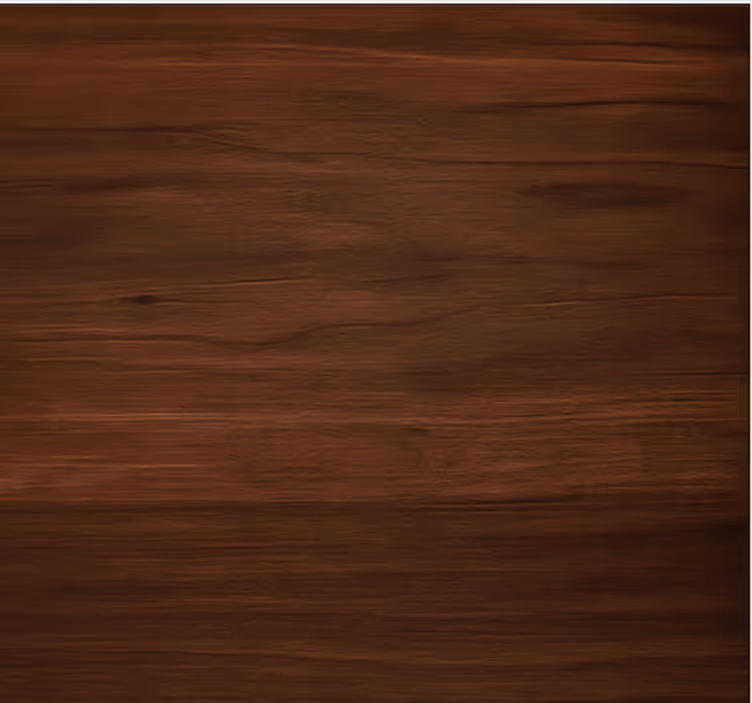 Brown wallpaper with polished dark walnut grain - TenStickers