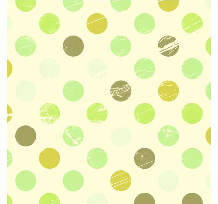 Green wallpaper in green shade polka dots - TenStickers