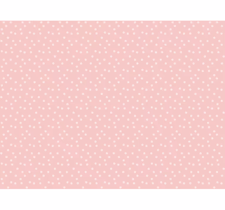 Pink wallpaper gently pastel baby dot background - TenStickers