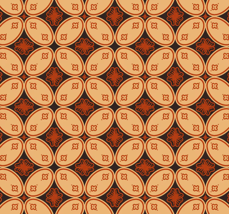 Vintage wallpaper retro motifs - TenStickers
