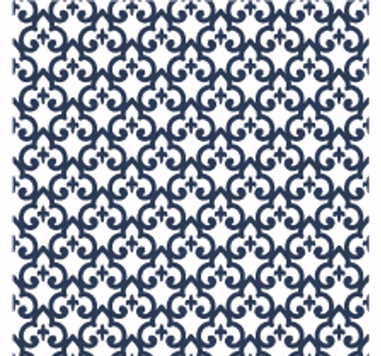 Black and white elegant motif living room wallpaper - TenStickers