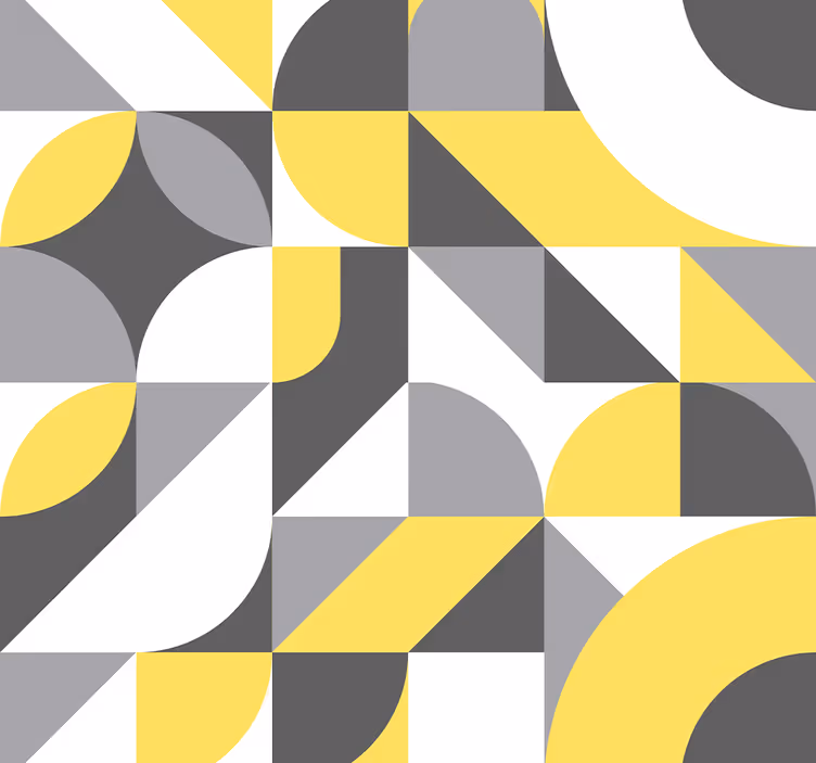 Angular Flow geometric wallpaper - TenStickers