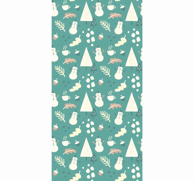 Nordic wallpaper nordic winter design - TenStickers