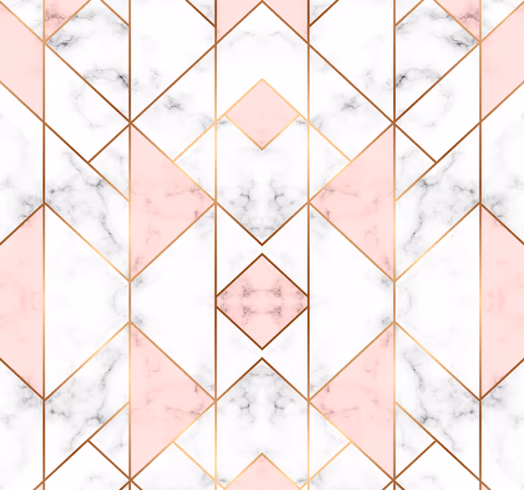 Angular Marble Sophistication geometric wallpaper - TenStickers