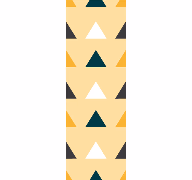 Geometric wallpaper in geometric triad design - TenStickers