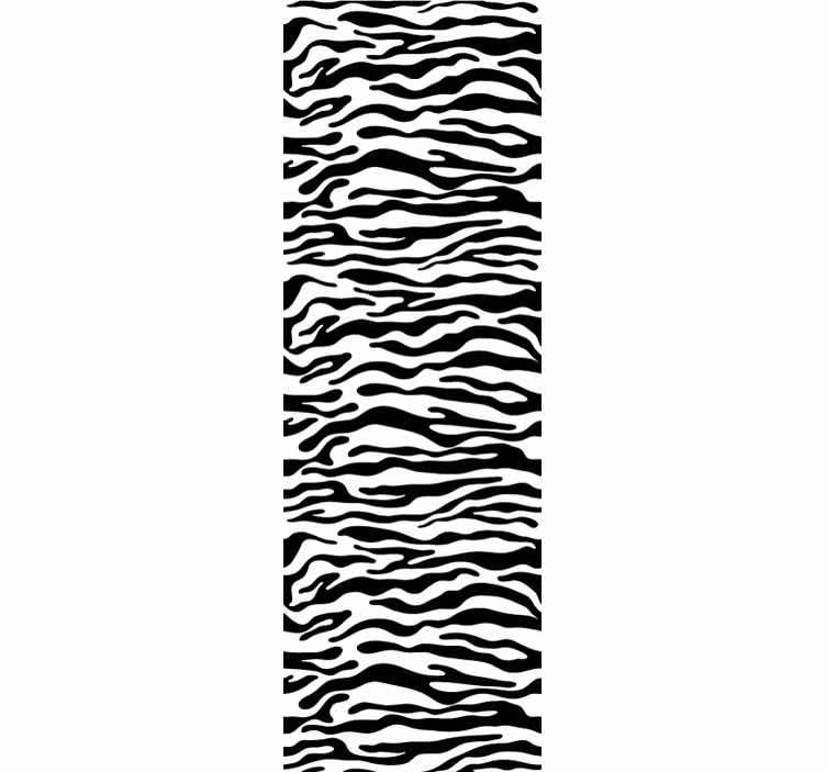 Zebra wallpaper with zebra stripe pattern - TenStickers