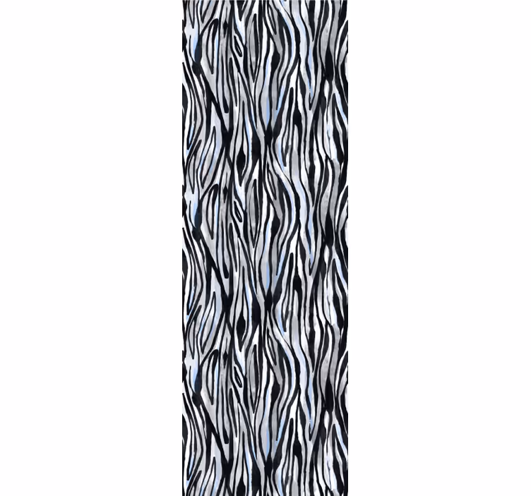 Zebra wallpaper with zebra stripe design - TenStickers