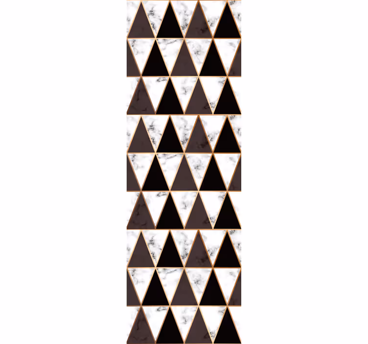 Angular Marble Triangles geometric wallpaper - TenStickers