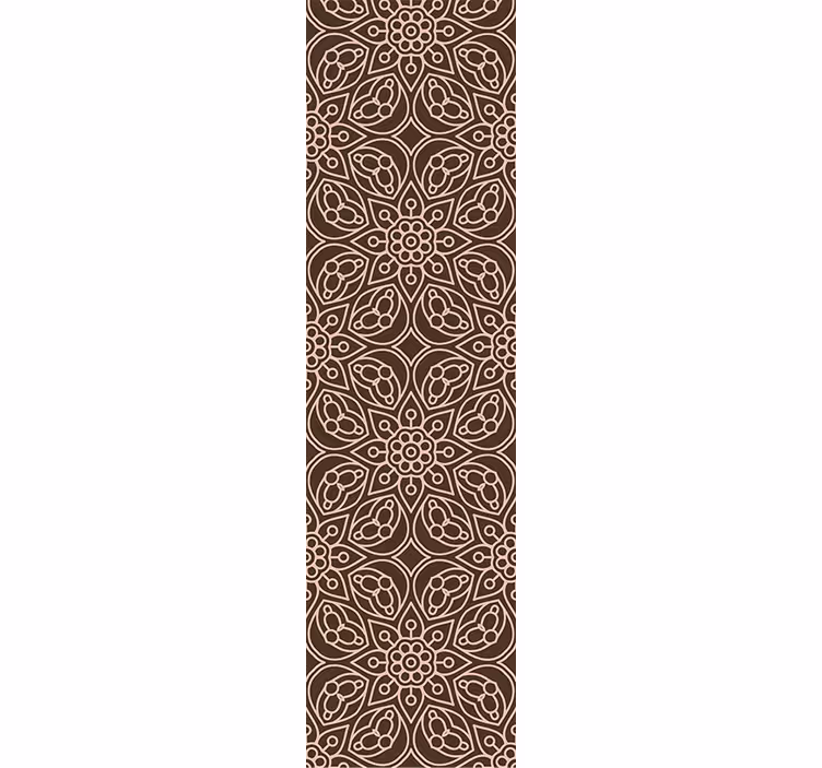 Floral Symmetry Pattern ornamental flower wallpaper - TenStickers