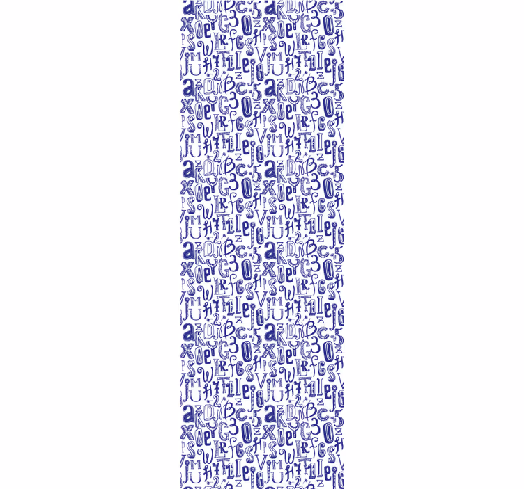 Alphabet wallpaper with alphabet motif - TenStickers