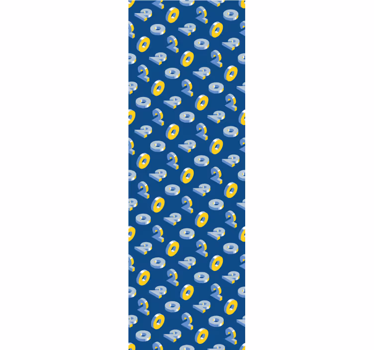 Geometric Eye Pattern Kids wallpaper - TenStickers