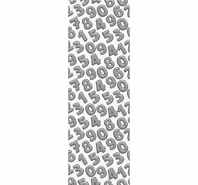 Number Arrangement alphabet wallpaper - TenStickers