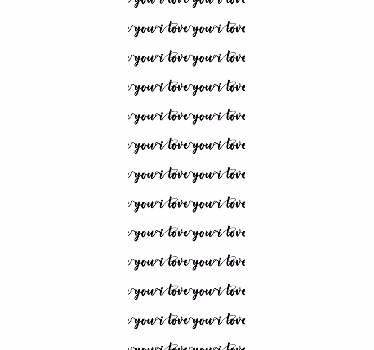 Love Your Life alphabet wallpaper - TenStickers