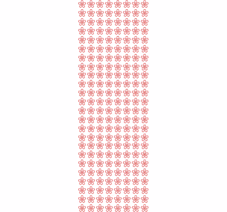 Floral Symmetry ornamental flower wallpaper - TenStickers
