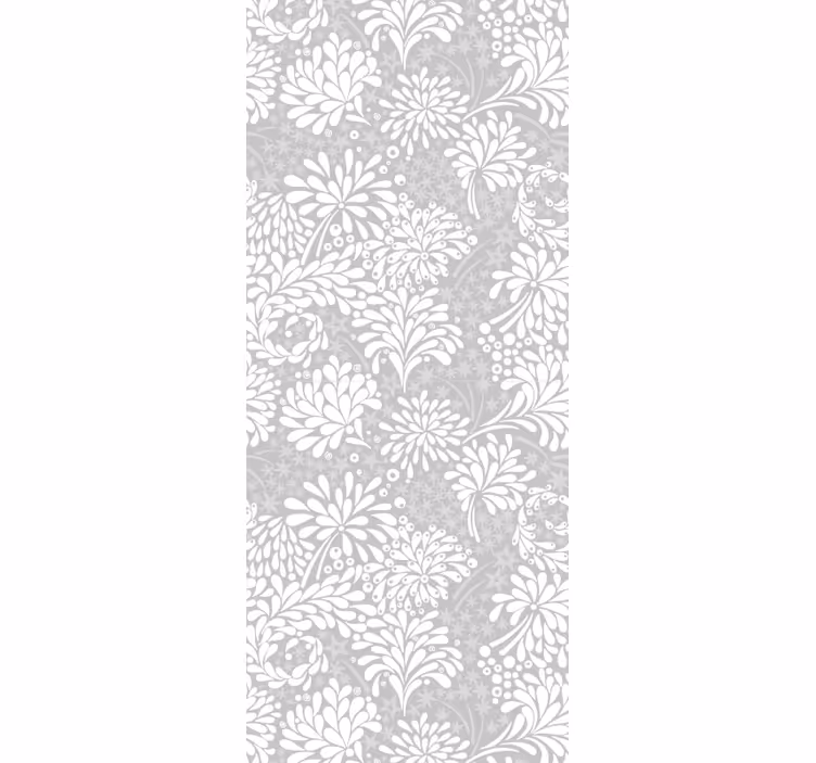Botanical Array ornamental flower wallpaper - TenStickers