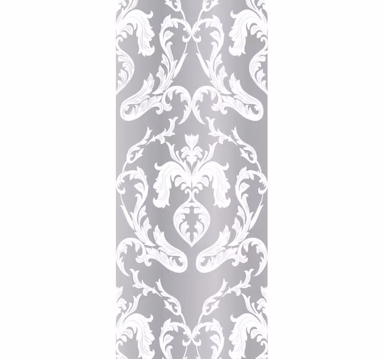 Ornate Damask ornamental flower wallpaper - TenStickers