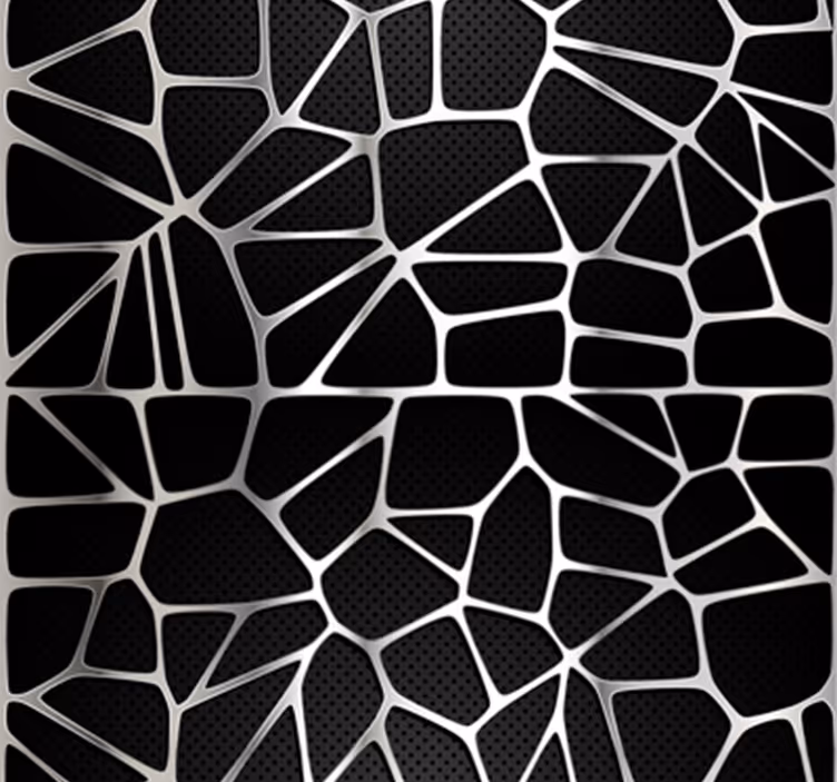 Metallic Pattern Abstract Wallpaper - TenStickers