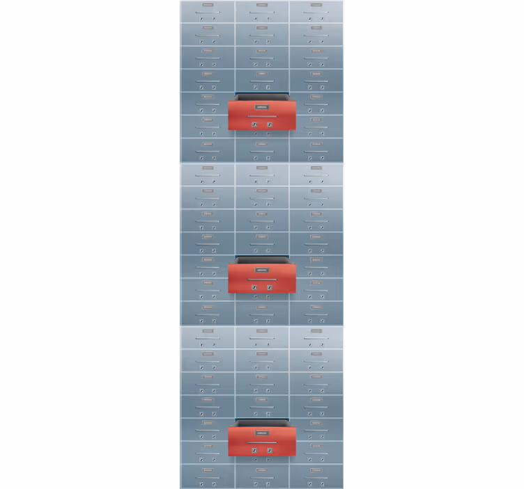 Commercial Storage Lockers industrial wallpaper - TenStickers