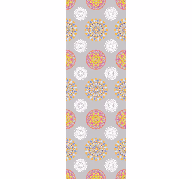 Geometric Medallions living room wallpaper - TenStickers