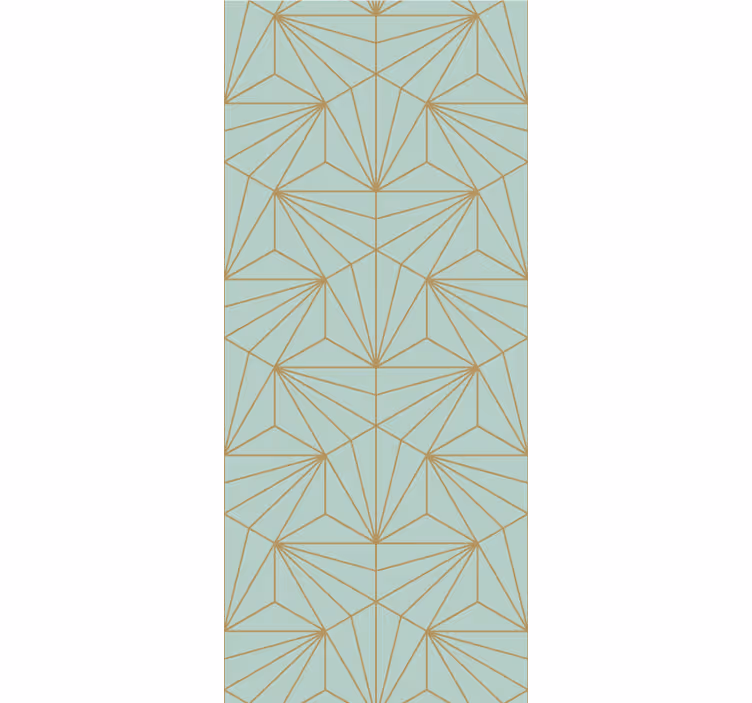 Geometric wallpaper in geometric line art design - TenStickers
