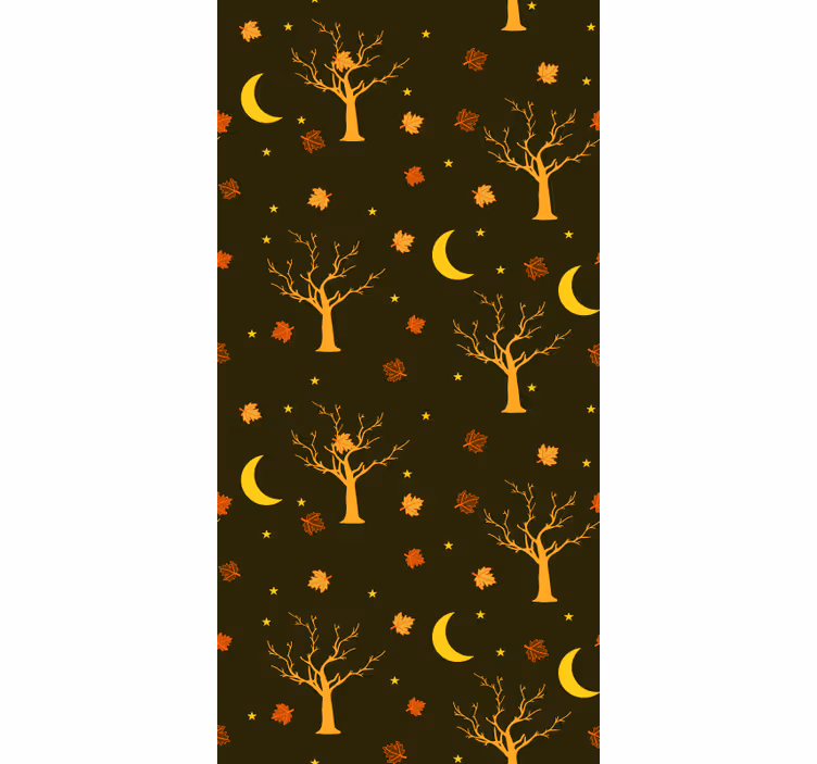 Autumnal Night Motif nature wallpaper - TenStickers