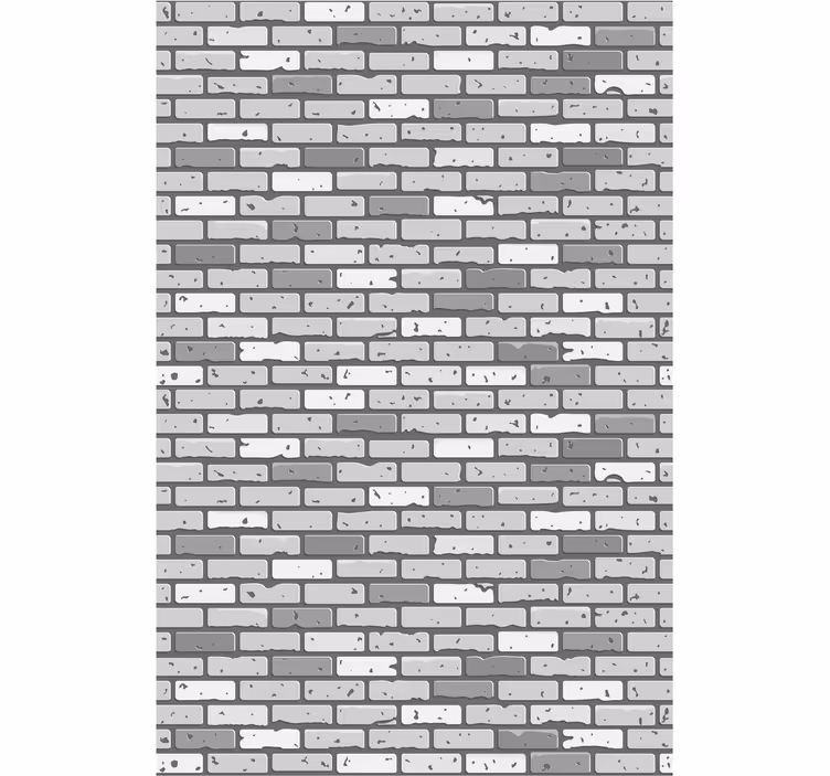 Monochrome Brickwork brick Wallpaper - TenStickers