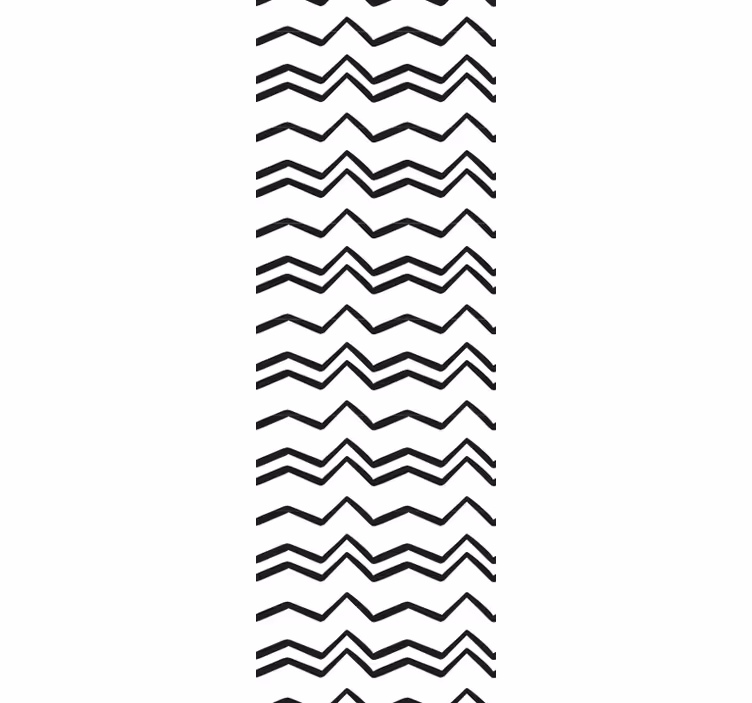 Angular Zigzag geometric wallpaper - TenStickers