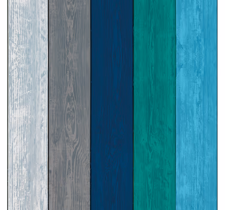 Beach Hut Wood Striped Wallpaper - TenStickers