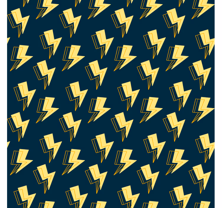 Teenage bedroom wallpaper geometric lightning design - TenStickers