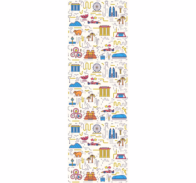 Cityscape Fun city wallpaper - TenStickers