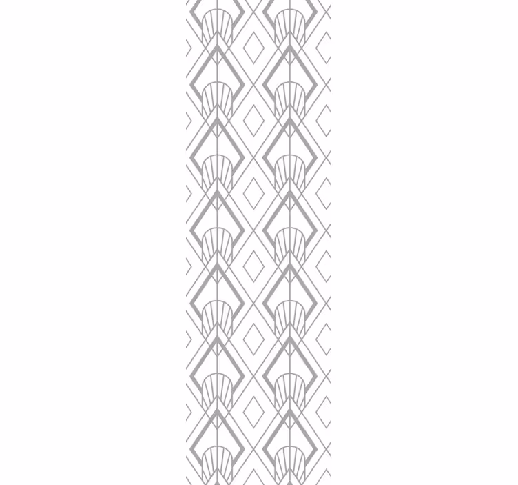 Abstract white pattern Home office wallpaper - TenStickers
