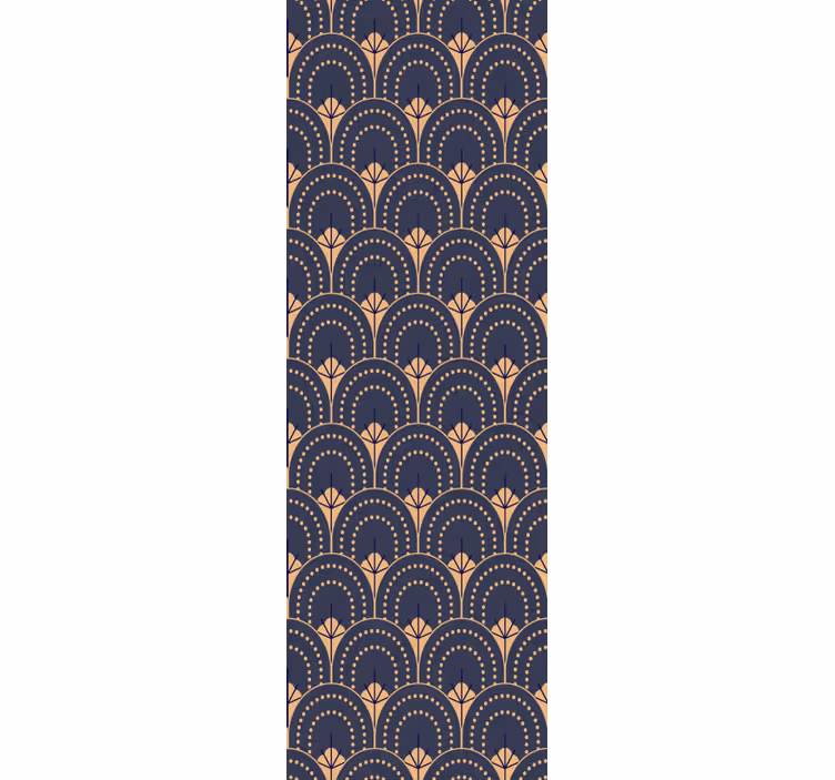 Ornate Fan Pattern home office wallpaper - TenStickers