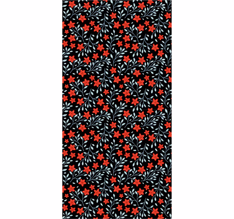 Floral Tapestry ornamental flower wallpaper - TenStickers