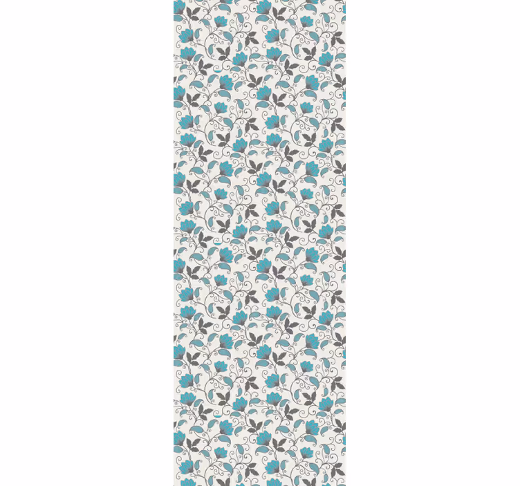 Floral Tile Inspiration ornamental flower wallpaper - TenStickers