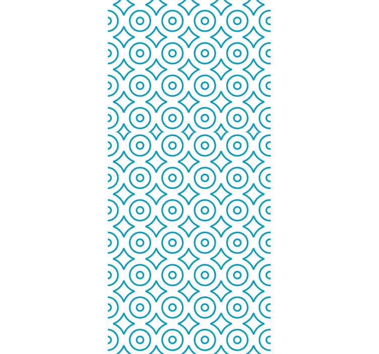 Geometric wallpaper circular geometric design - TenStickers