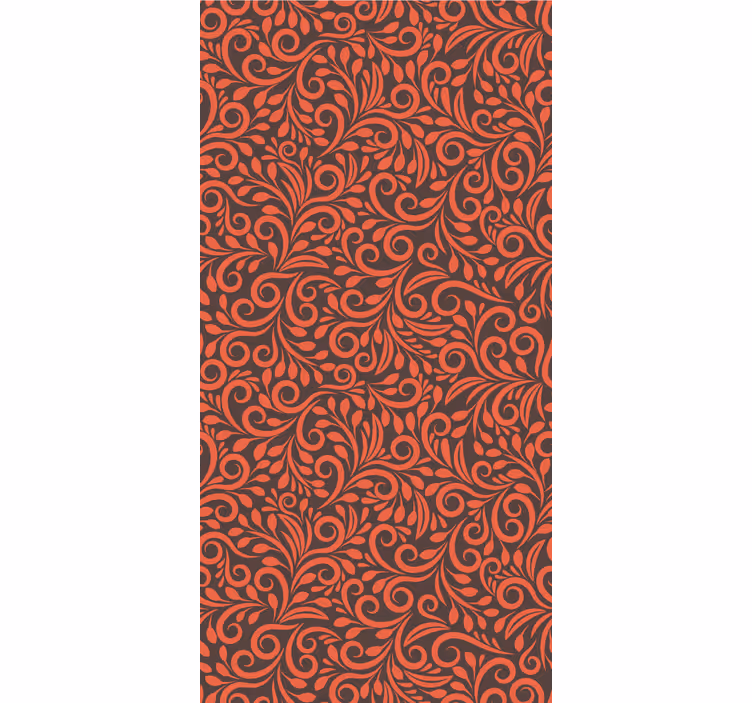 Ornate Swirls ornamental flower wallpaper - TenStickers