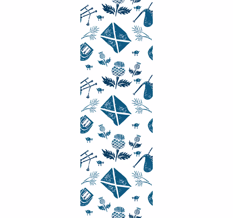 Living room wallpaper with medieval designs - TenStickers