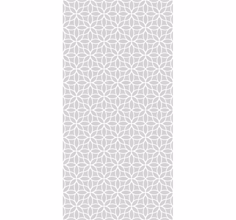 Geometric Blooms geometric wallpaper - TenStickers