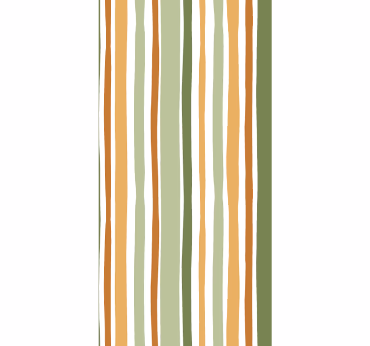 Thin green and yellow vertical wallpaper - TenStickers