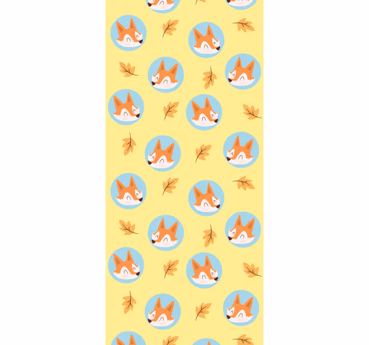 Autumn Fox Theme animal wallpaper - TenStickers