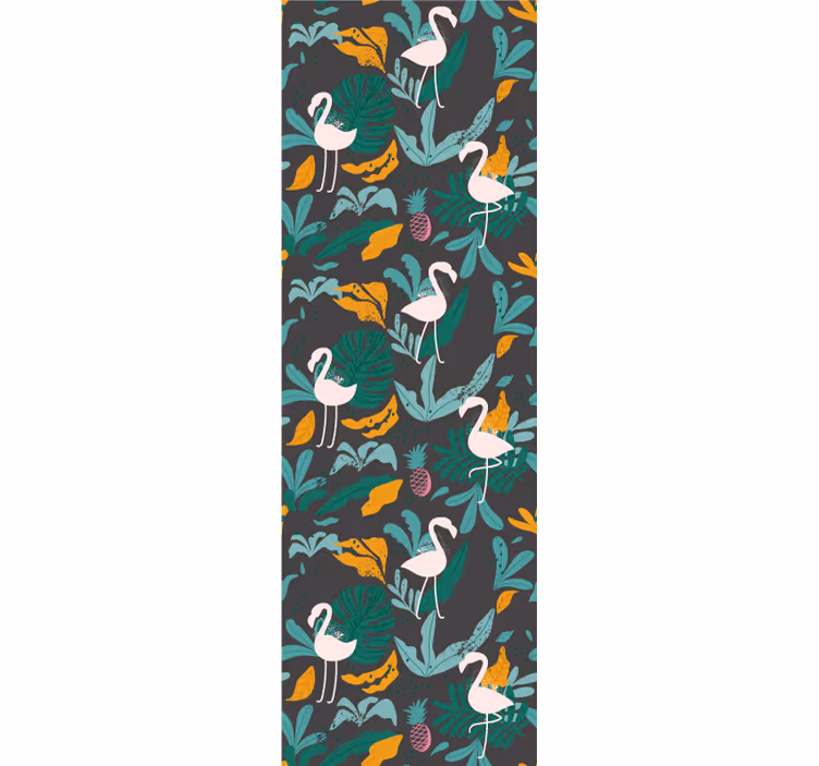 Tropical Flamingo Scene animal wallpaper - TenStickers