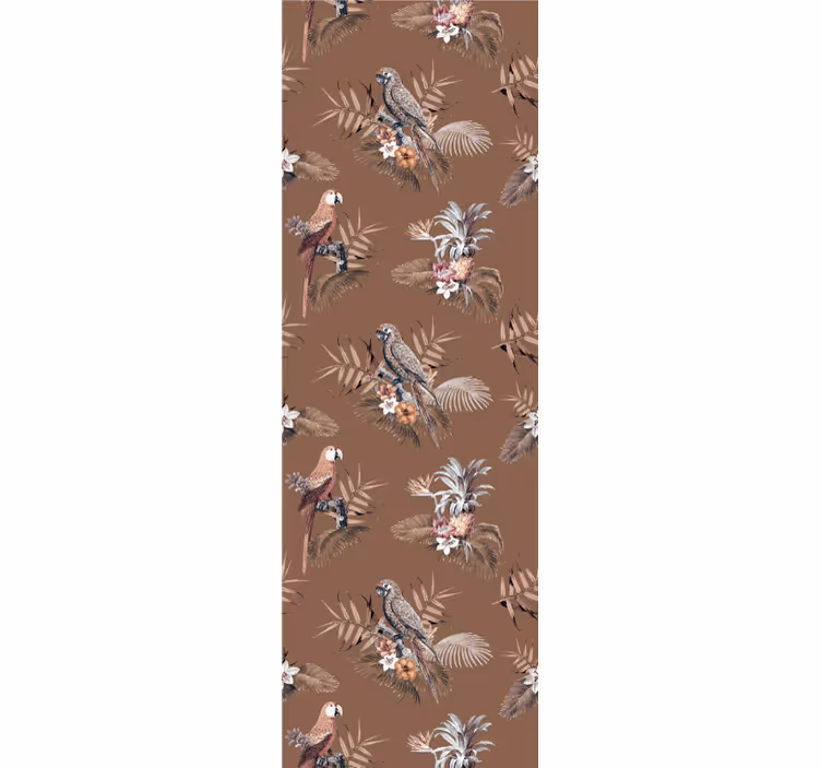 Tropical Bird Motif birds wallpaper - TenStickers