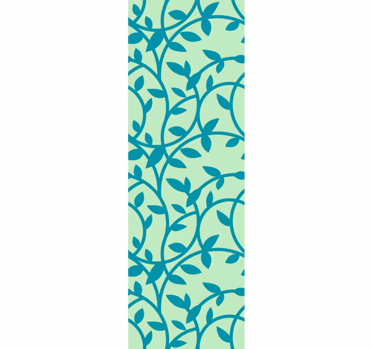 Leafy Pattern leaf wallpaper - TenStickers
