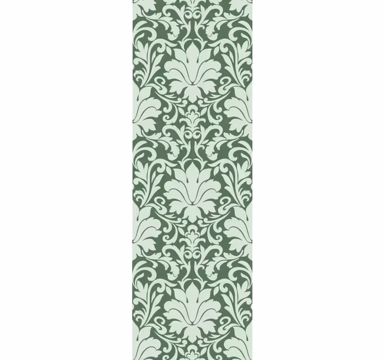 Elegant Foliage Motif ornamental flower wallpaper - TenStickers